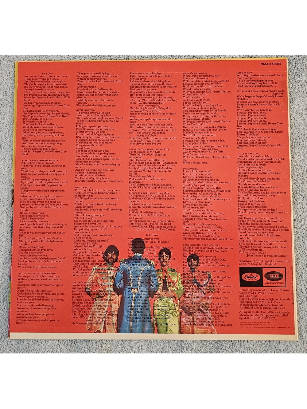 The Beatles - Sgt. Pepper's Lonely Hearts Club Band Vinyl LP 1968 SMAS 2653 EX. - Picture 2 of 6